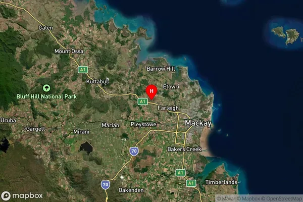 Wundaru,Queensland Satellite Map