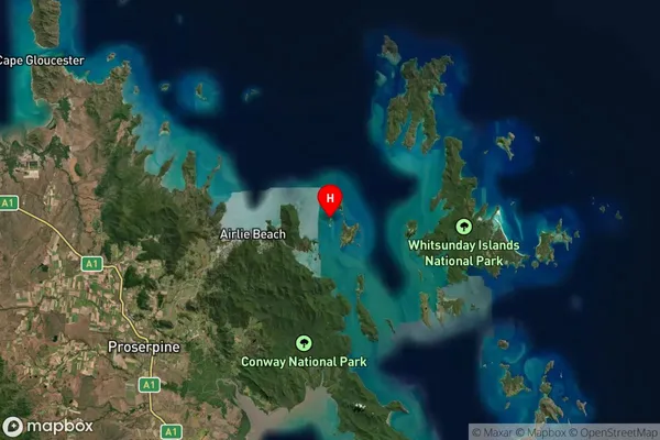 Daydream Island,Queensland Satellite Map