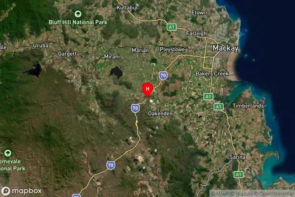 Eton,Queensland Satellite Map