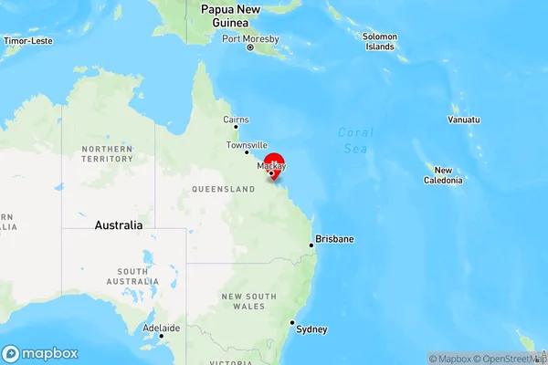 Flaggy Rock,Queensland Region Map