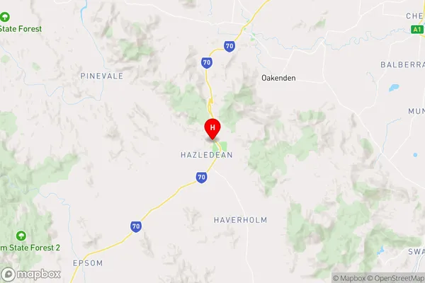 Hazledean,Queensland Area Map