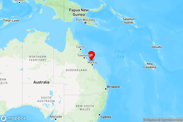 Hook Island,Queensland Region Map