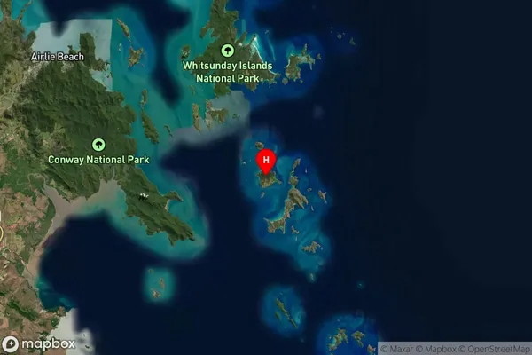 Lindeman Island,Queensland Satellite Map