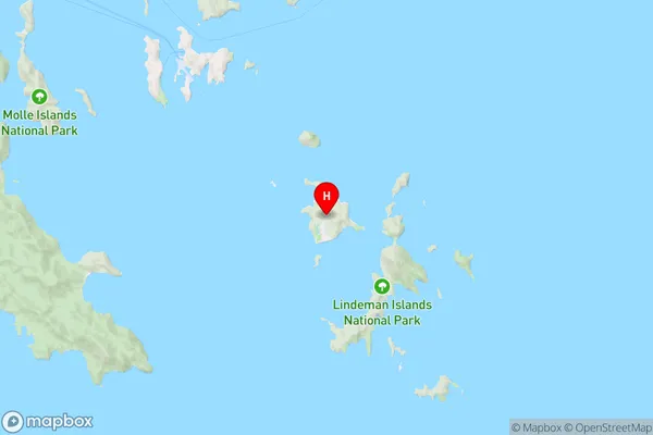 Lindeman Island,Queensland Area Map