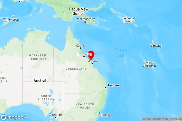 Long Island,Queensland Region Map