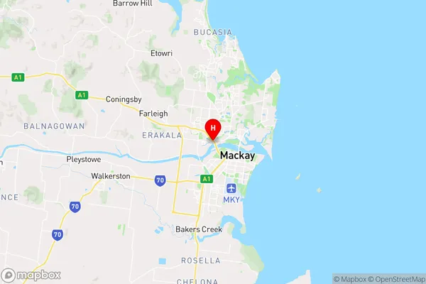 Mackay Mc,Queensland Area Map