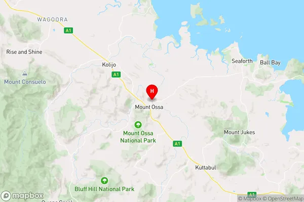 Mount Ossa,Queensland Area Map