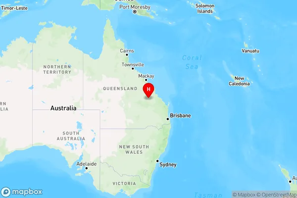 Mimosa,Queensland Region Map