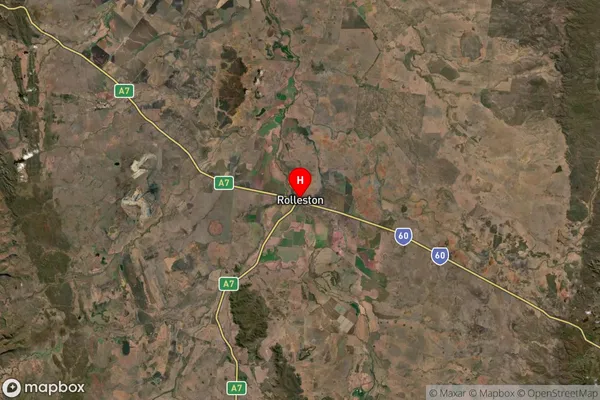 Rolleston,Queensland Satellite Map