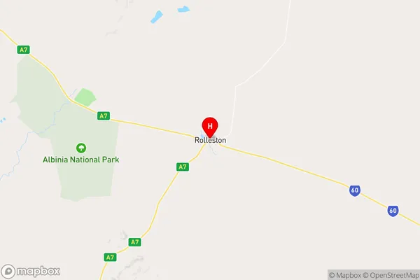 Rolleston,Queensland Area Map