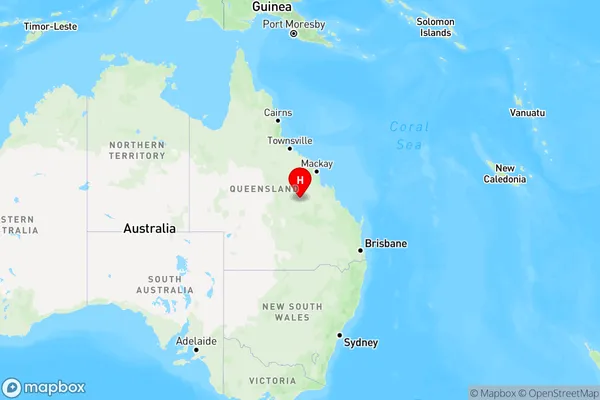 Sapphire,Queensland Region Map