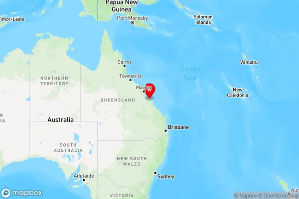 Shoalwater,Queensland Region Map