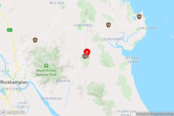 Tungamull,Queensland Area Map