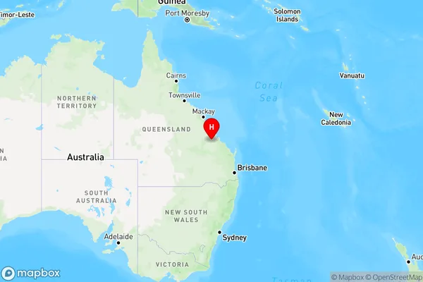 Wowan,Queensland Region Map