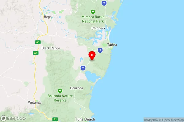 Wallagoot,New South Wales Area Map