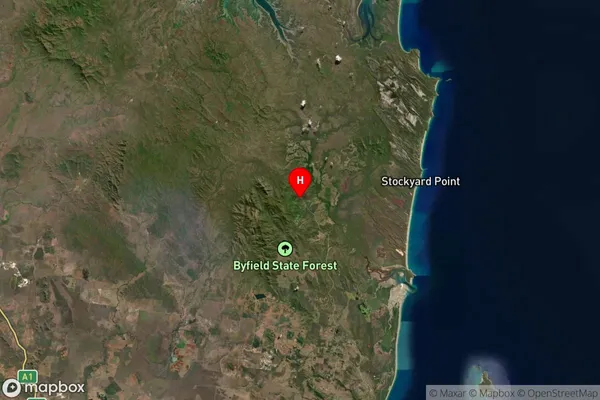 Bayfield,Queensland Satellite Map