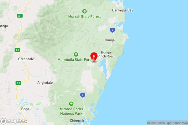 Wapengo,New South Wales Area Map