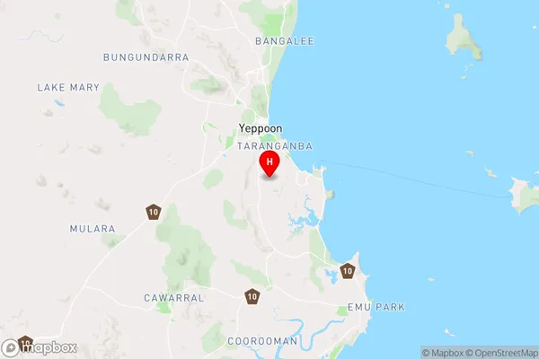 Taroomball,Queensland Area Map