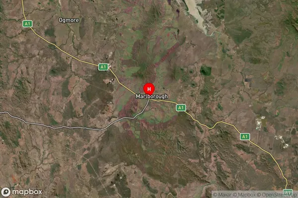 Marlborough,Queensland Satellite Map