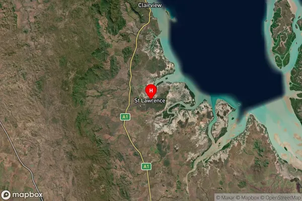 St Lawrence,Queensland Satellite Map