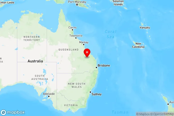 Castle Creek,Queensland Region Map