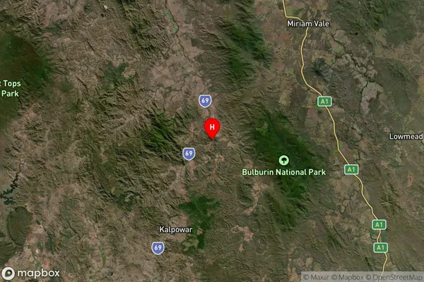 Boyne Valley,Queensland Satellite Map