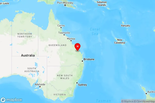 Boyne Valley,Queensland Region Map