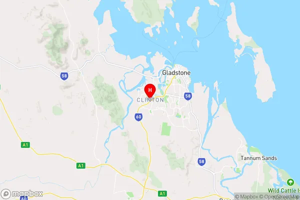 Clinton,Queensland Area Map