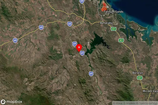 Diglum,Queensland Satellite Map