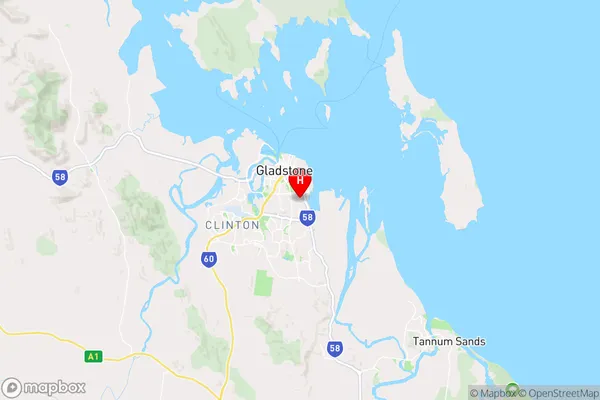 Gladstone South,Queensland Area Map