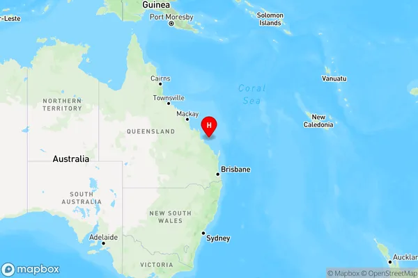 Heron Island,Queensland Region Map