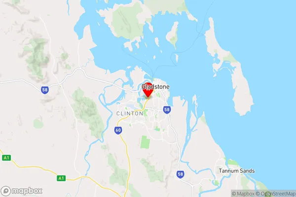 West Gladstone,Queensland Area Map