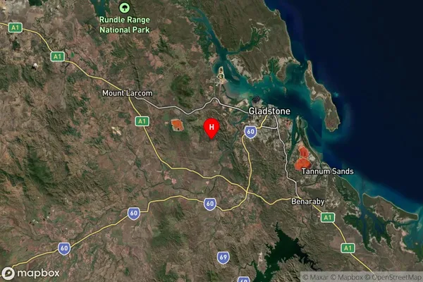 West Stowe,Queensland Satellite Map