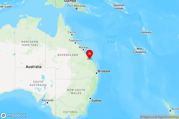 Mount Larcom,Queensland Region Map