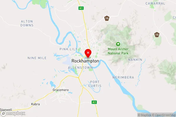 North Rockhampton,Queensland Area Map