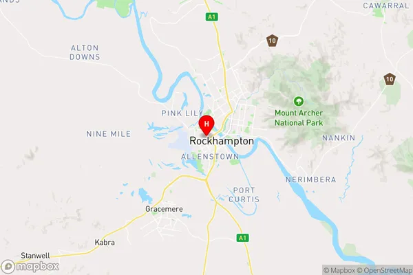 Rockhampton North,Queensland Area Map