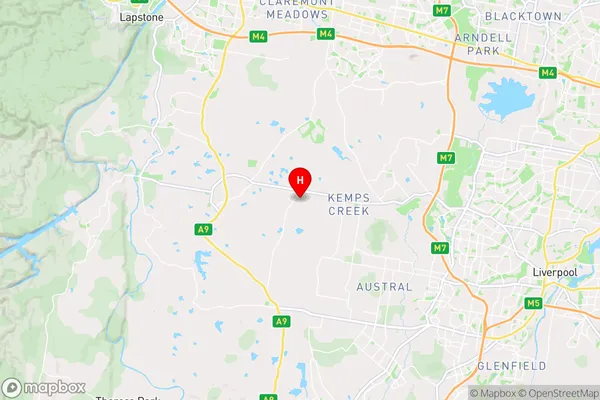 Badgerys Creek,New South Wales Area Map