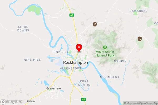 Rockhampton Shopping Fair,Queensland Area Map