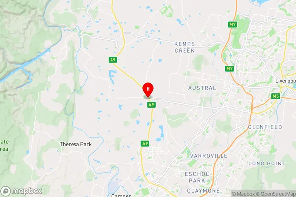 Bringelly,New South Wales Area Map