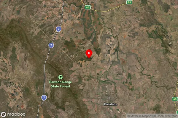 Barnard,Queensland Satellite Map