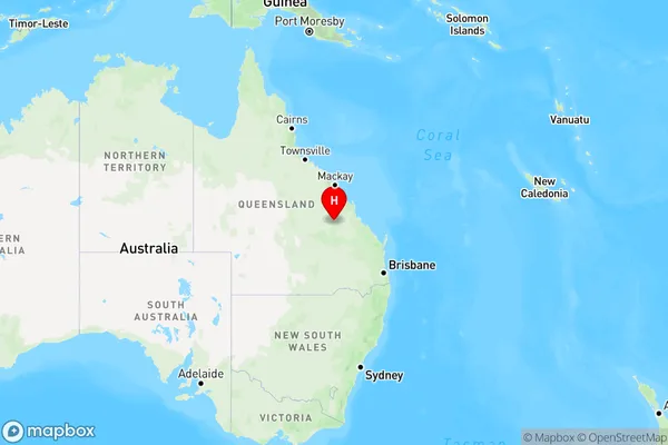 Blackdown,Queensland Region Map