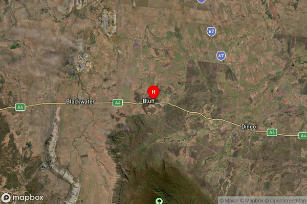 Bluff,Queensland Satellite Map