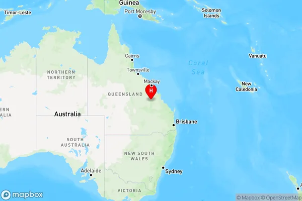 Bluff,Queensland Region Map