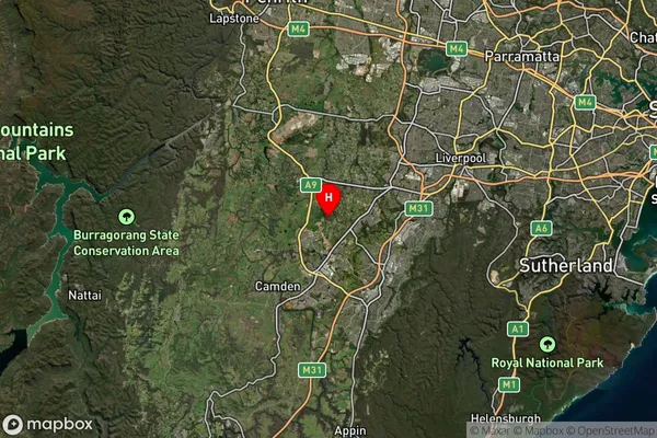 Catherine Field,New South Wales Satellite Map