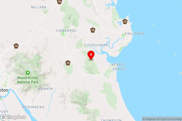 Coowonga,Queensland Area Map