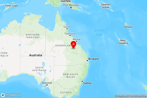 Gindie,Queensland Region Map