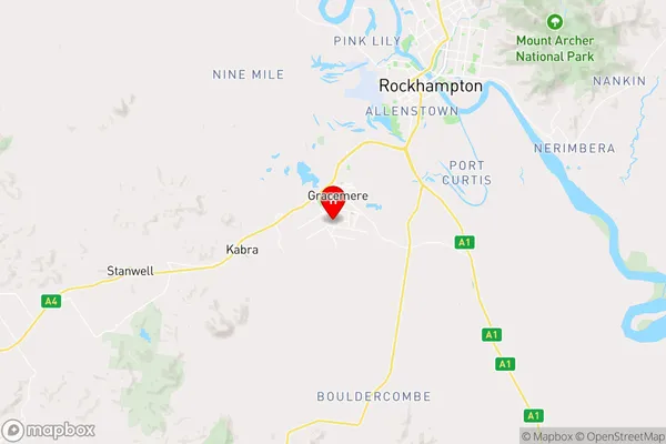 Gracemere,Queensland Area Map