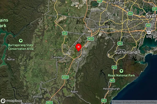 Eschol Park,New South Wales Satellite Map