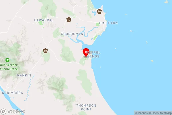 Keppel Sands,Queensland Area Map