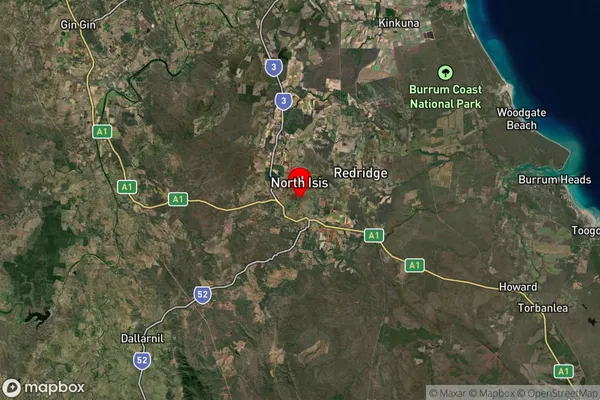 Huxley,Queensland Satellite Map